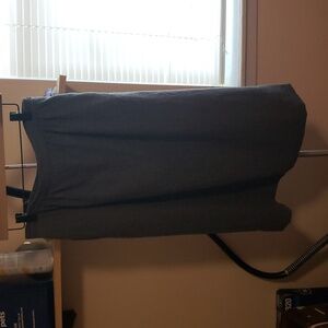 Vintage Pendleton Straight Pencil Gray Midi Skirt 100% Wool L Pockets Preppy